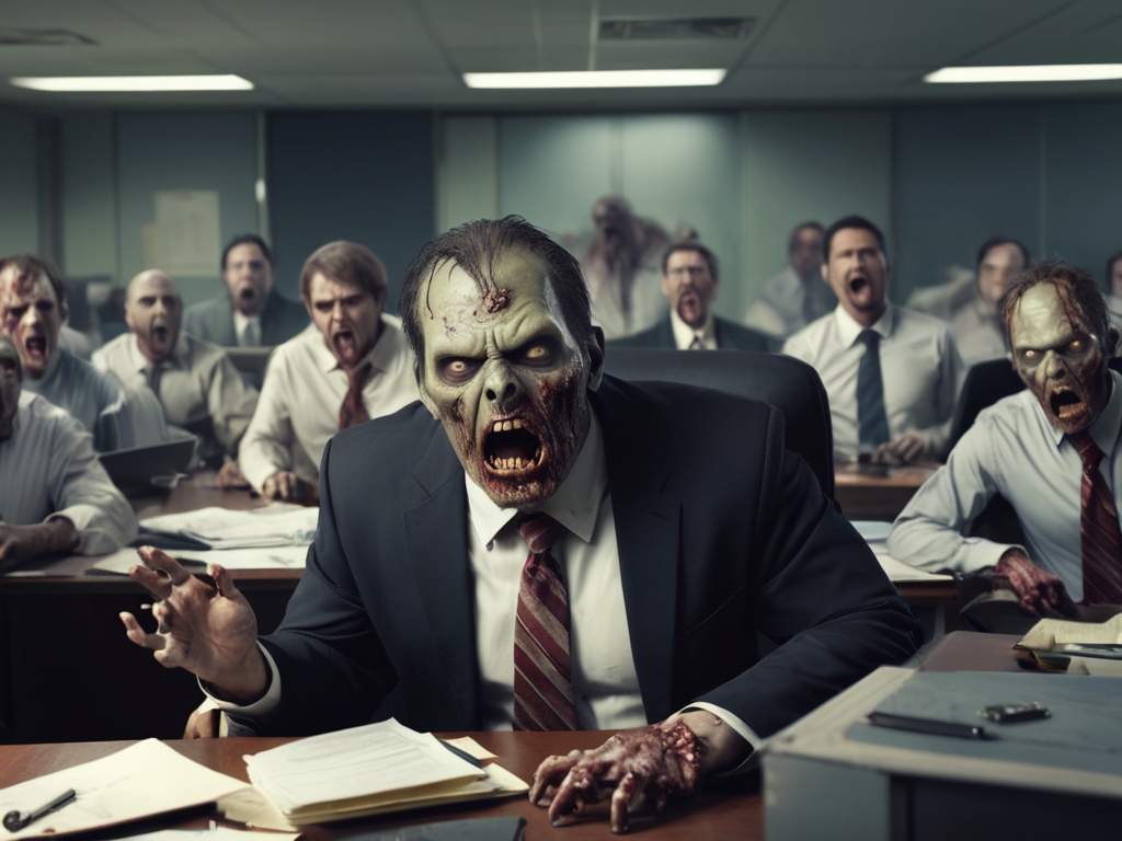 OFICINA EMPLEADOS TOXICOS ZOMBIES