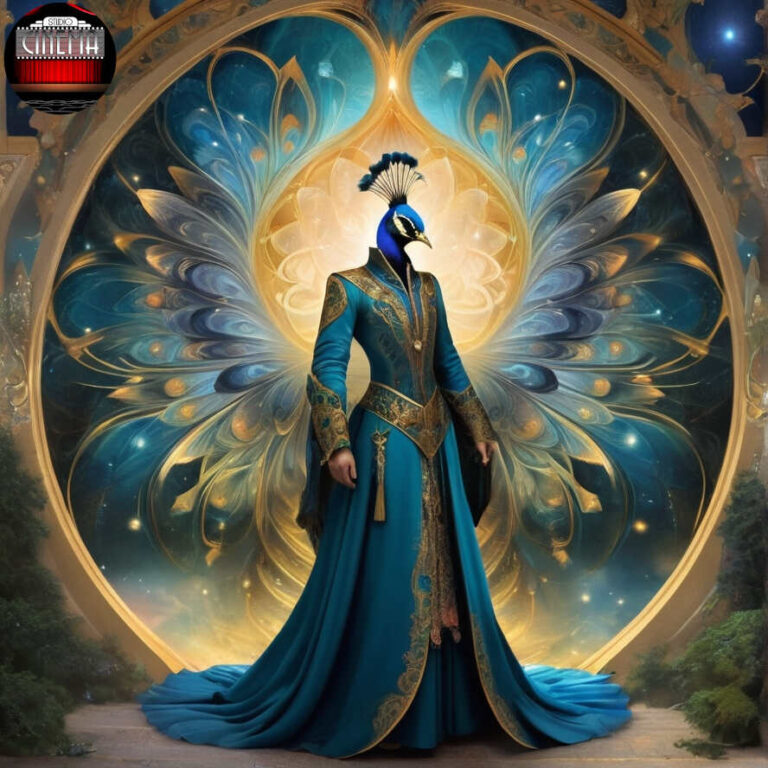 Divinal Being aviar Studio Cinema AlbedoBase_XL_An_intricately_detailed_scene_featuring_a_charac_0