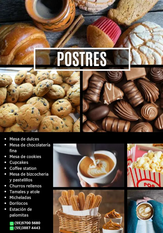 postres y mesas de dulces para eventos
