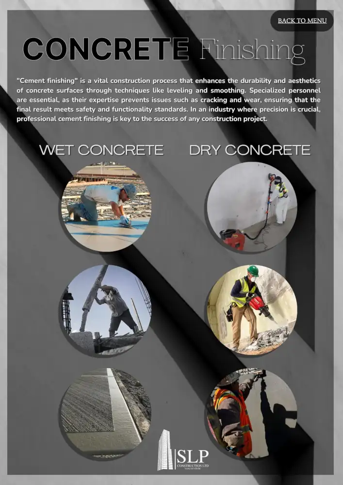 concrete finishers / acabado de cemento