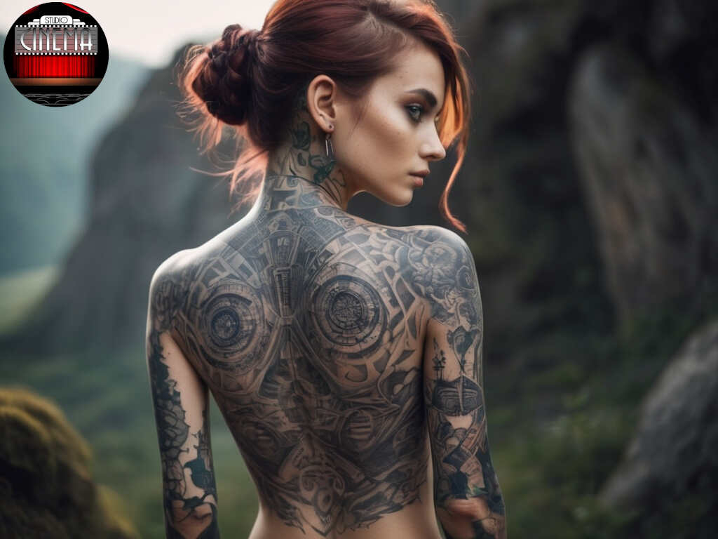 chica hermosa con el cuerpo lleno de tuatuajes por la espalda Default_beautiful_girl_with_the_body_full_of_cryptic_tatoos_me_0