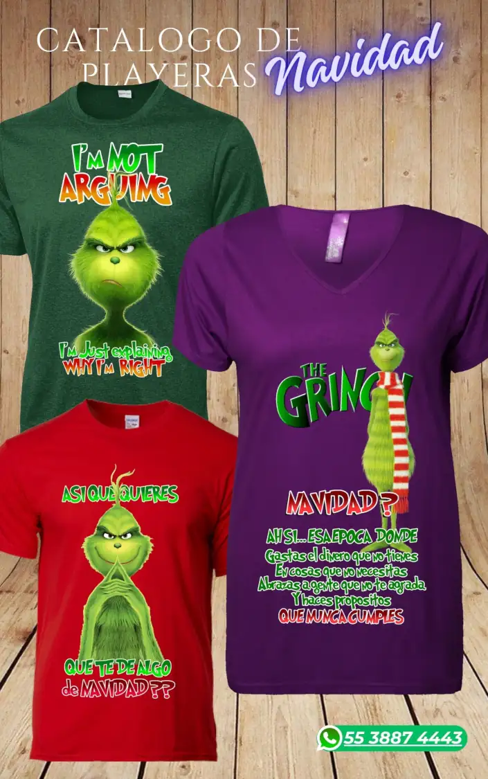 playera con el grinch