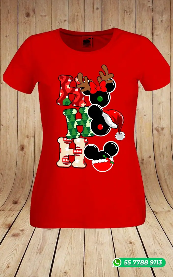 playera de mickey mouse navidad
